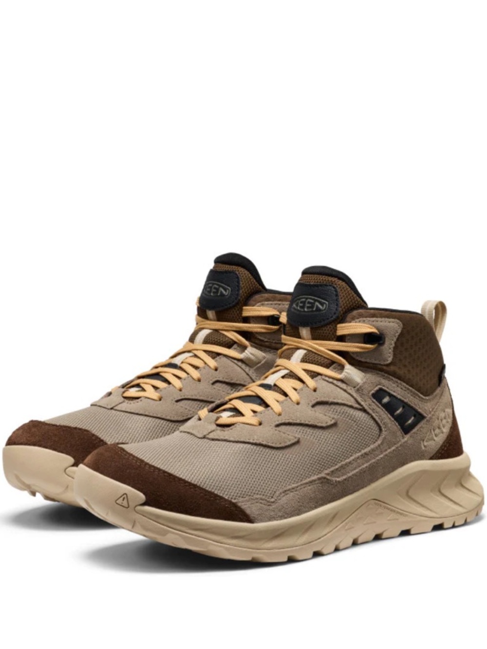 KEEN Men's Hightrail Waterproof Hiking Boot Size 13 in Canteen/Oak Bluff Flawed